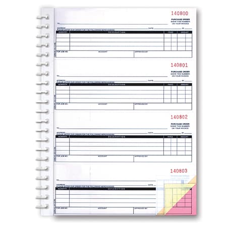 Asp Purchase Order Books (Stock) - 2 Part, 8 1/2" X 11", 1 Book 634